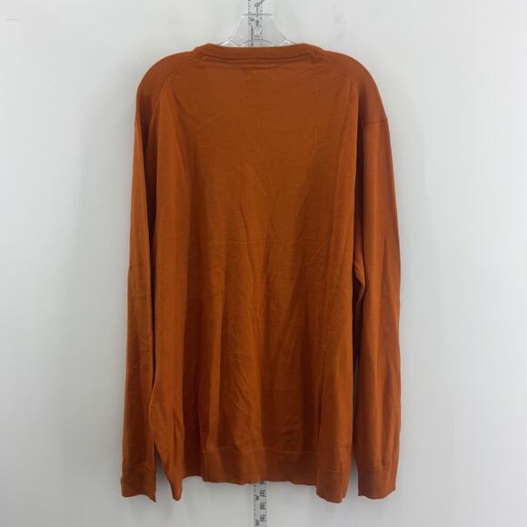 Classic Orange V-Neck Sweater by Croft & Barrow - Picture 2 of 5